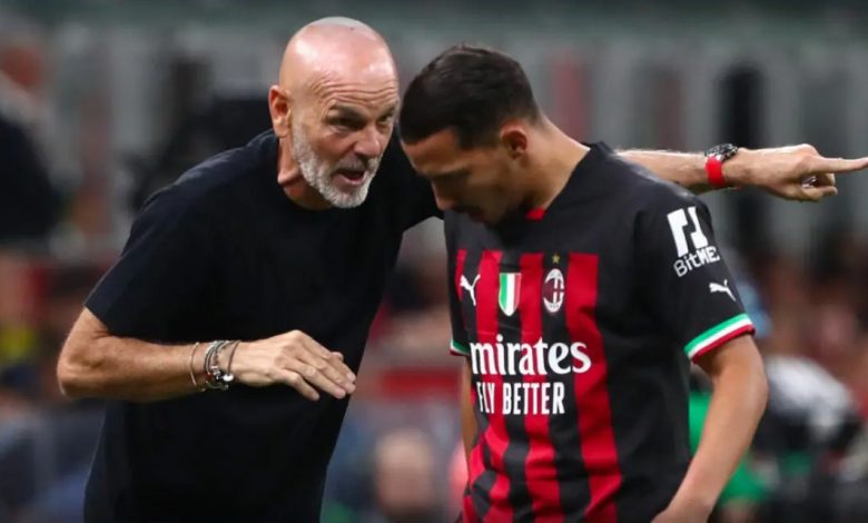 Stefano Pioli et Ismael Bennacer