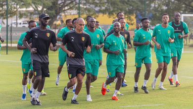 L'équipe nationale de la Guinée en séance d'entrainement