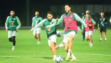 Ramy Bensebaïni et ses coéquipiers en séance d'entrainements