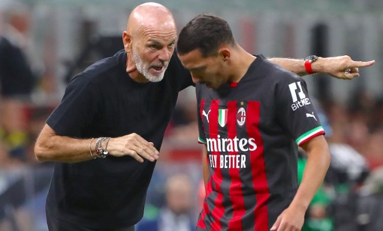 ismaël bennacer et Stefano Pioli