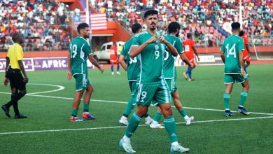 Baghdad Bounedjah lors du match face au Liberia